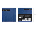 Napkins, 3 layers, navy blue, 33x33cm (1 pkt / 20 pc.)