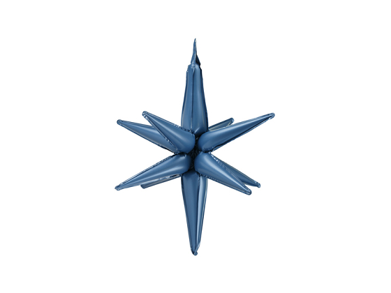 3D foil balloon Star, 50cm, navy blue