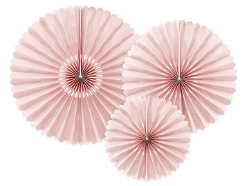 Decorative Rosettes, dusty rose (1 pkt / 3 pc.)
