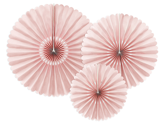 Decorative Rosettes, dusty rose (1 pkt / 3 pc.)