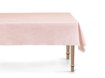 Disposable tablecloth, 180x120 cm, light pink