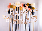 Banner Happy Birthday mix, 220x14.5 cm