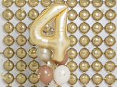 Foil Balloon Number '4', 86 cm, gold