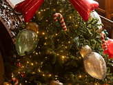 Foil balloon Christmas lights, 100x60 cm, green-red-gold (1 pkt / 3 pc.)