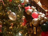 Foil balloon Christmas lights, 100x60 cm, green-red-gold (1 pkt / 3 pc.)