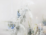 Decorative bird cage, 24 cm, white
