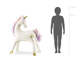 Standing Foil Balloon Unicorn, 95x86 cm, mix