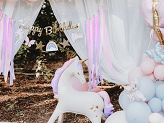 Standing Foil Balloon Unicorn, 95x86 cm, mix