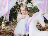 Standing Foil Balloon Unicorn, 95x86 cm, mix