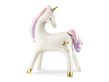 Standing Foil Balloon Unicorn, 95x86 cm, mix
