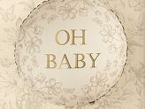 Foil Balloon Disc Oh Baby, 35x35 cm, mix