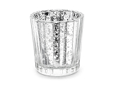 Candle holder, silver, 6cm (1 pkt / 4 pc.)