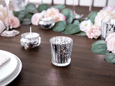 Candle holder, silver, 6cm (1 pkt / 4 pc.)