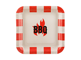 BBQ paper plates, mix, 26x26 cm (1 pkt / 6 pc.)