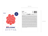 Strong Balloons 30cm, Metallic Poppy Red (1 pkt / 10 pc.)