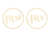 Hanging decoration Mr Mrs, 38cm (1 pkt / 2 pc.)