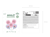 Eco Balloons 33 cm, Happy Birthday, mix (1 pkt / 5 pc.)