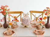 Cake topper Bride to be, 17.5 cm, rose gold