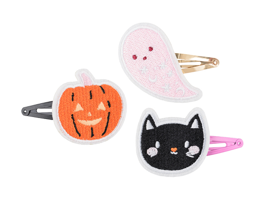 Hair clips Halloween, mix (1 pkt / 3 pc.)