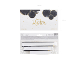 Decorative Rosettes, black (1 pkt / 3 pc.)