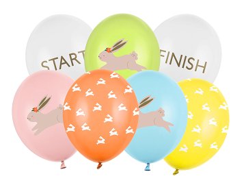 Balloons 30 cm, Egg Hunt, mix (1 pkt / 7 pc.)