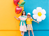 Foil balloon Cherry, 88x73cm, mix