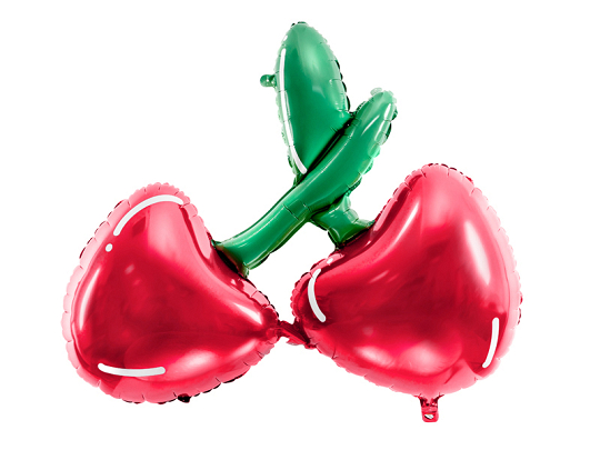 Foil balloon Cherry, 88x73cm, mix
