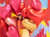 Foil balloon Heart, 75x64,5 cm, rosegold