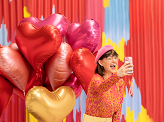Foil balloon Heart, 75x64,5 cm, rosegold