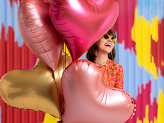 Foil balloon Heart, 75x64,5 cm, rosegold