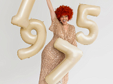 Afro wig, ginger