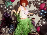 Afro wig, ginger