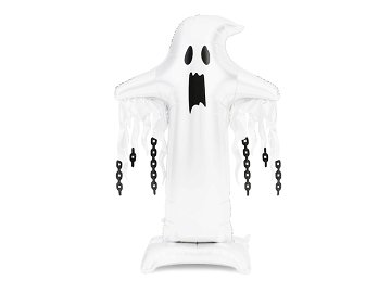 Foil Standing Balloon Ghost XXL, 109x165 cm, white