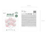 Eco Balloons 33 cm, Hearts, Crystal Clear (1 pkt / 6 pc.)