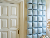 Foil balloon curtain double-sided Square, misty blue, 35 x 35 cm (1 pkt / 4 pc.)