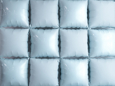 Foil balloon curtain double-sided Square, misty blue, 35 x 35 cm (1 pkt / 4 pc.)