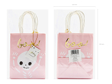Gift bag Boo, pink, 14x18x8cm