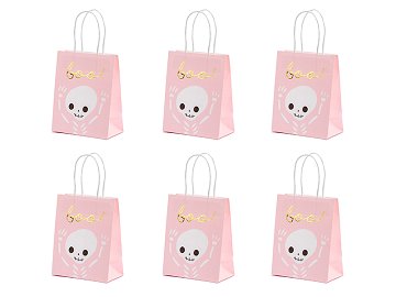 Gift bag Boo, pink, 14x18x8cm