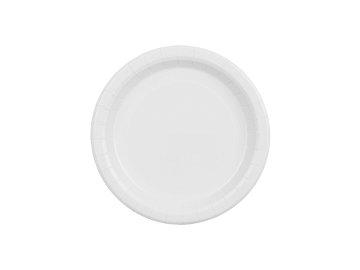 Paper Plates, white, 18 cm (1 pkt / 6 pc.)