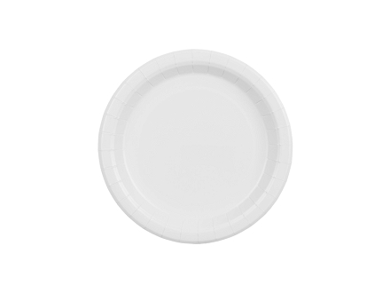 Paper Plates, white, 18 cm