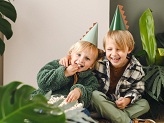Party hats Dinosaurs, 14 cm, mix (1 pkt / 6 pc.)