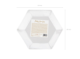 Plates Happy New Year, gold, 20cm (1 pkt / 6 pc.)