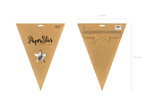 Paper star, 70cm, silver