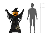 Foil Standing Balloon Scarecrow XXL, 111.5x152 cm, black