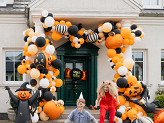 Foil Standing Balloon Scarecrow XXL, 111.5x152 cm, black