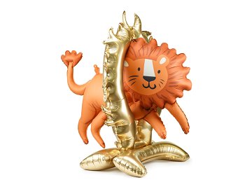 Standing foil balloon Lion, 97x97 cm, mix