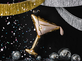 Foil balllon Glass, 126x93 cm, mix