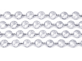 Crystal garland, colourless, 1m