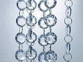 Crystal garland, colourless, 1m