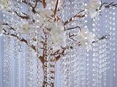 Crystal garland, colourless, 1m